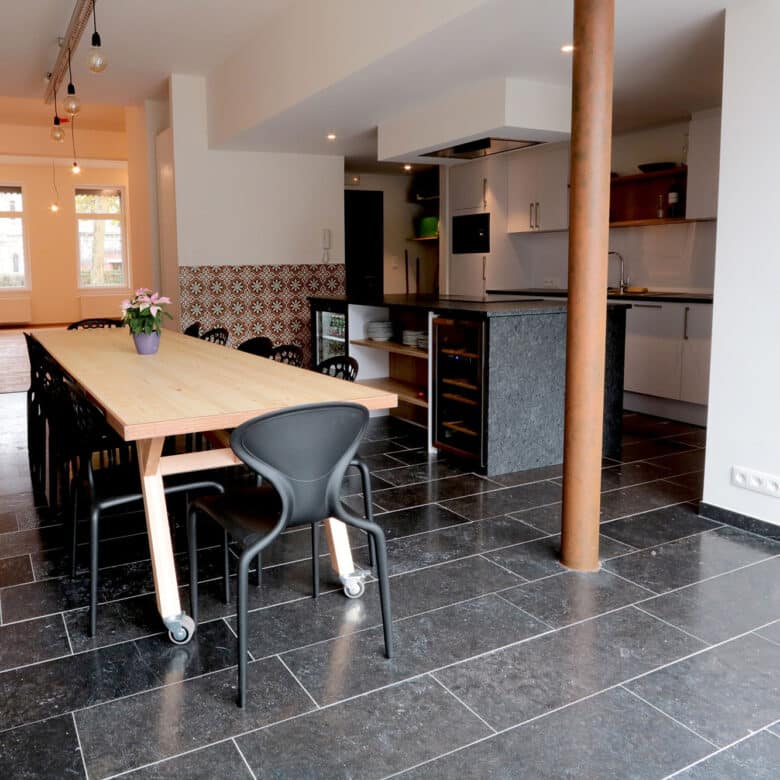 Belgian Blue Stone - Indoor floor tiles - Finish : Patinato