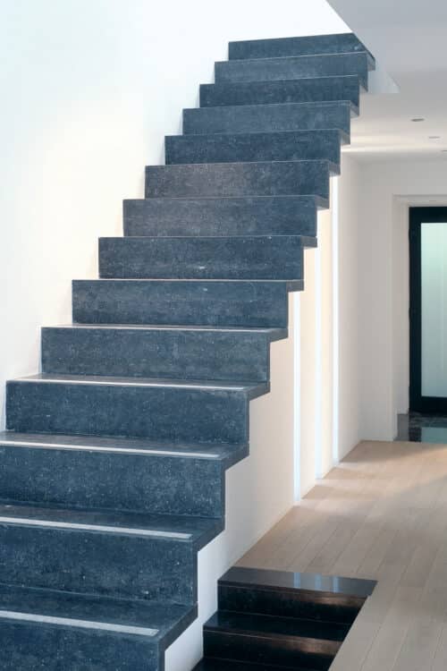 Belgian Blue Stone - Staircase - Finish : Blue Honed