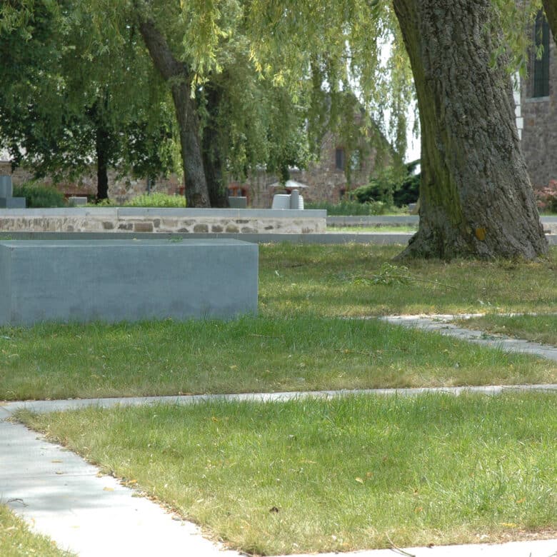 Pierre Bleue Belge - Jardin public - Banc public