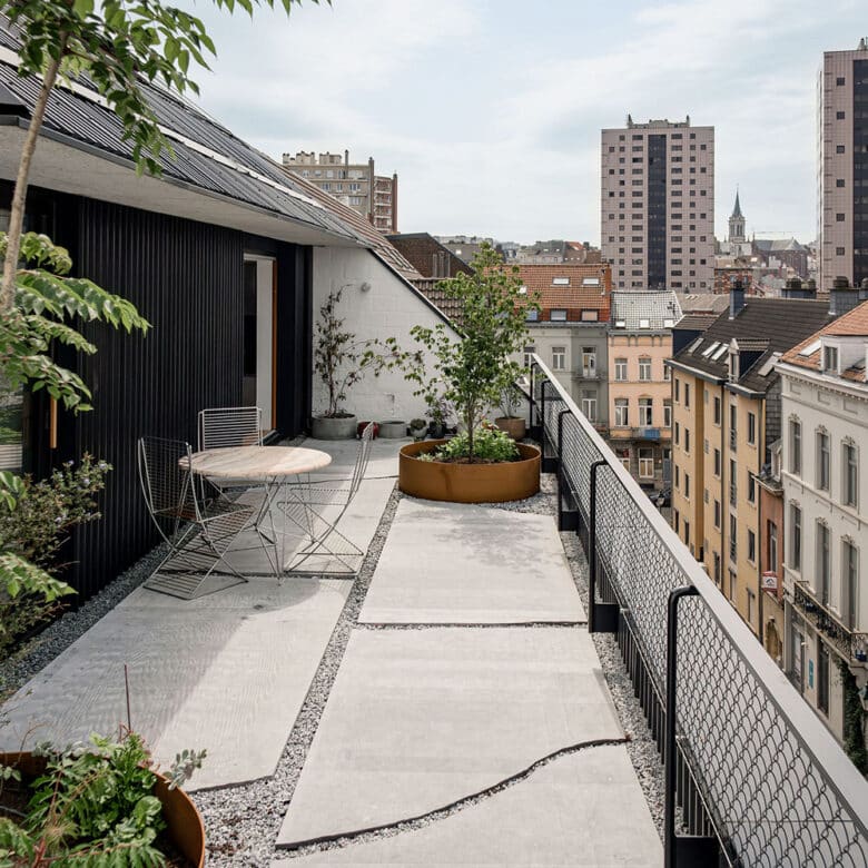 Pierre Bleue Belge - Terrasse - Finition : Brut de Sciage